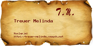 Treuer Melinda névjegykártya